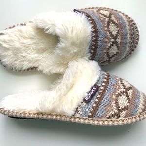 TWO PAIRS: Muk Luks & Minnetonka Faux Fur Slippers